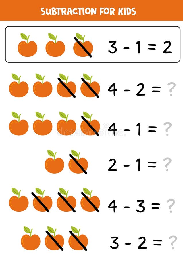 Planilha Jogo Matemática Borracha Dos Desenhos Animados Maçã