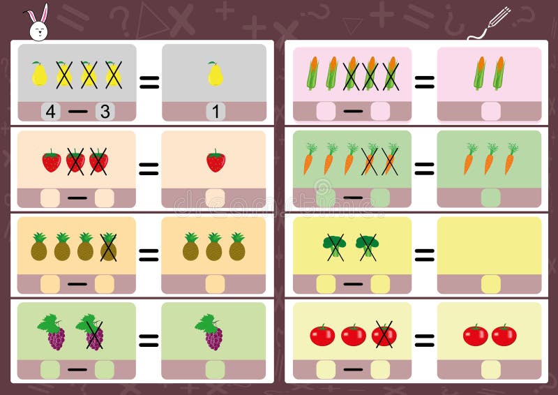 Jogo Da Matemática Com Tema Para Crianças, Nível Fácil De Easter Das  Imagens, Jogo Para Crianças, Atividade Da Educação Da Folha Ilustração  Stock - Ilustração de forma, fundo: 140097654