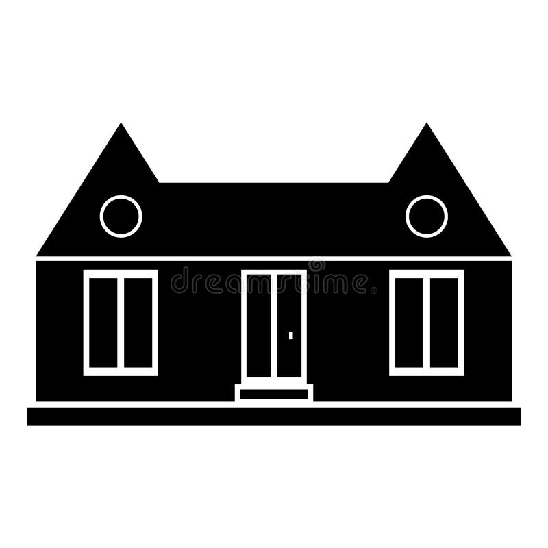 100 Suburban House Icons Set, Outline Style Stock Vector - Illustration ...