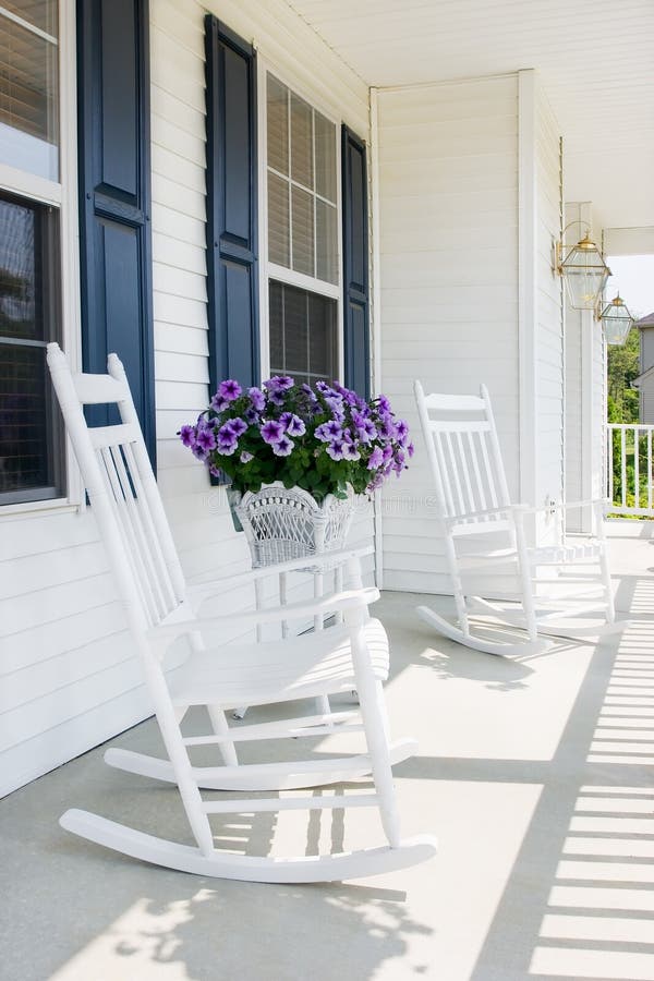 Suburban front porch