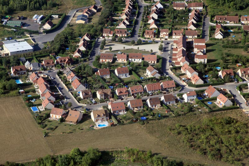 Suburbs in french country