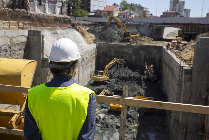 Subway construction engineer royalty free stock image Subway construction engineer royalty free stock image