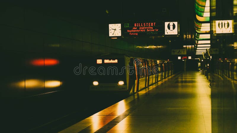 Subway - Hamburg royalty free stock photography Subway - Hamburg royalty free stock photography