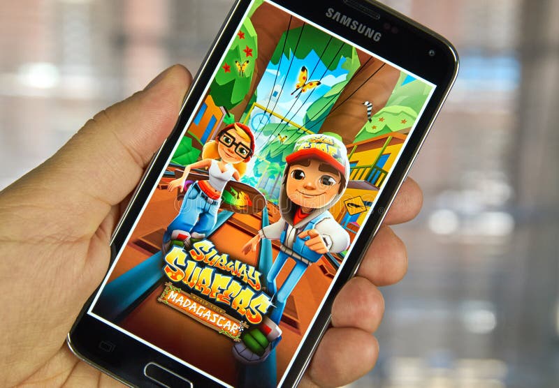 Ryazan, Russia - May 03, 2018: Subway Surfers mobile app on the display of  tablet PC Stock Photo - Alamy