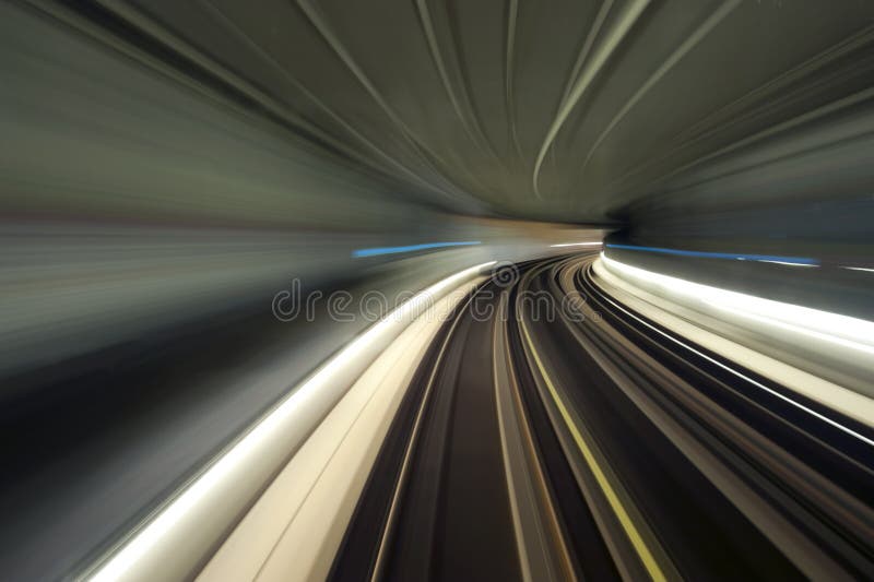 Subway tunnel bend