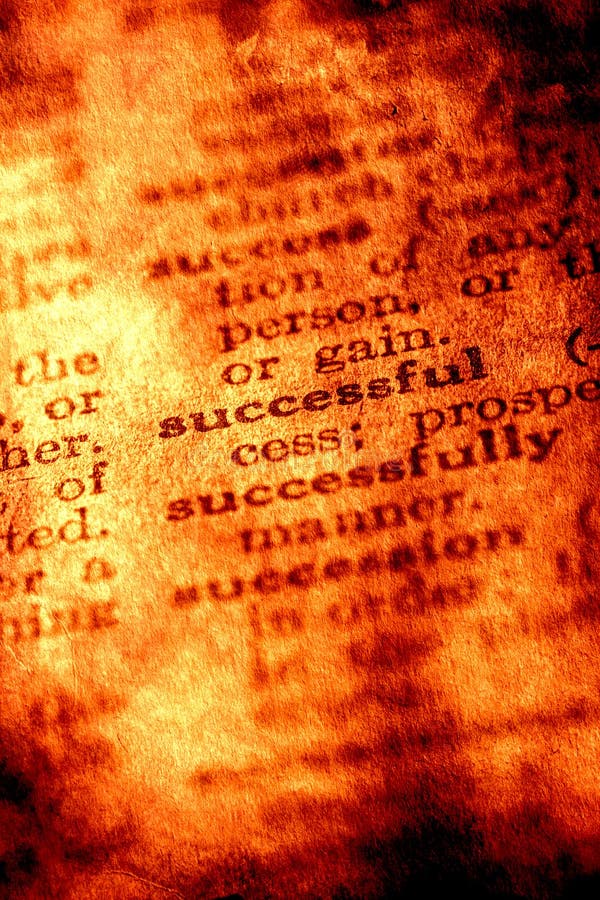 Close up image of the word Success in dictionary .