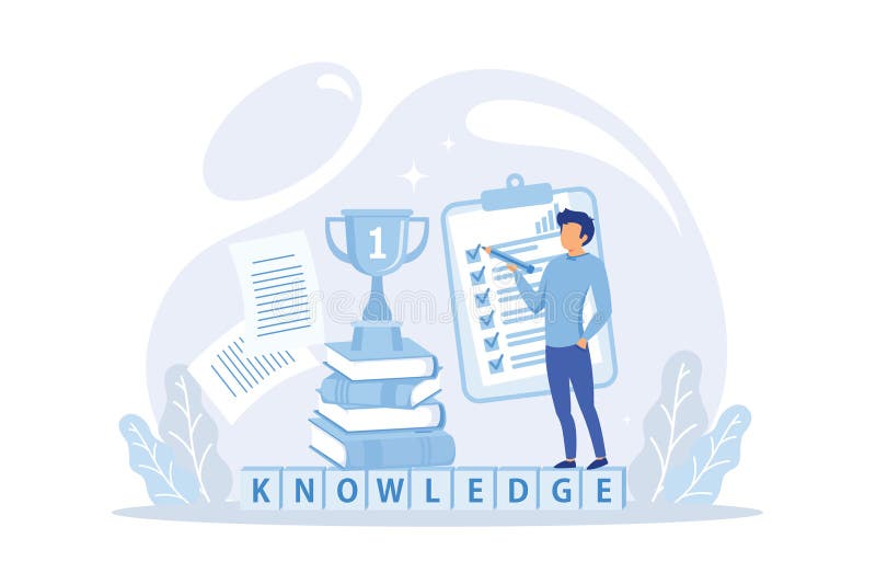Success education concept. winner,reward,competition,knowledge, skills royalty free illustration
