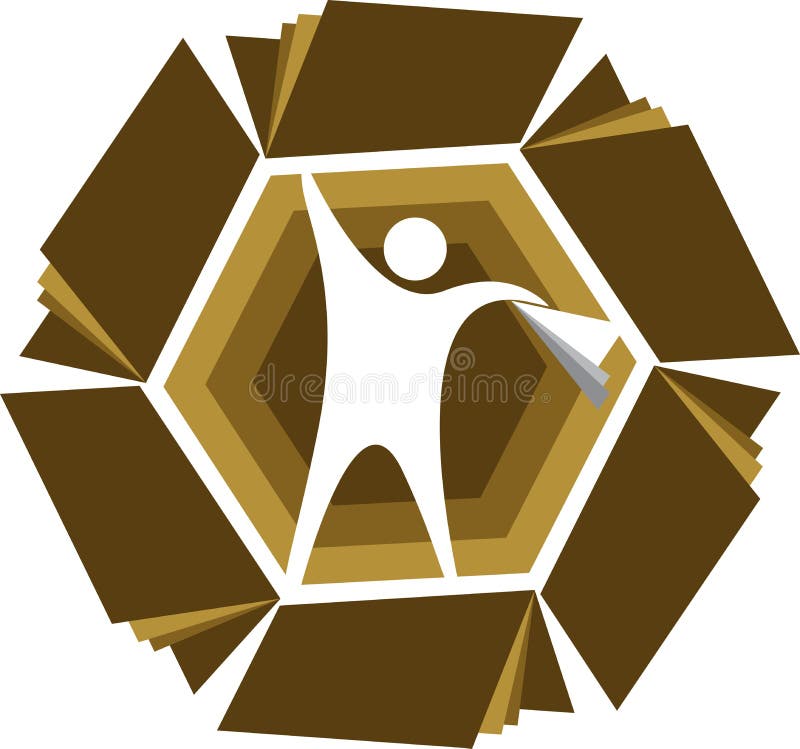 Success education logo stock illustration