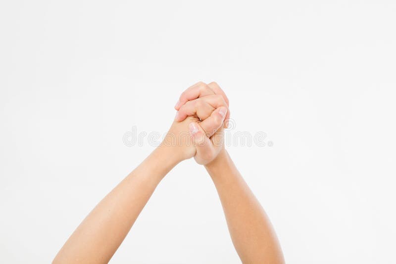 Success Hand Isolated on White Background. Copy Space. Stock Image ...