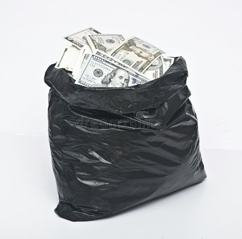 bag full of money Stock Photo