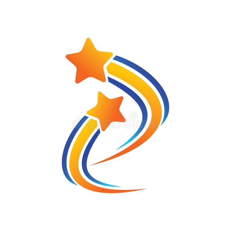 Success Star Logo Design Template Isolated Stock Vector - Illustration ...