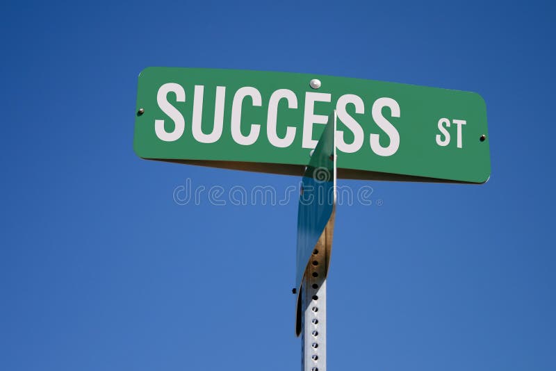 Success Street Sign stock image. Image of drive, profit 4907815