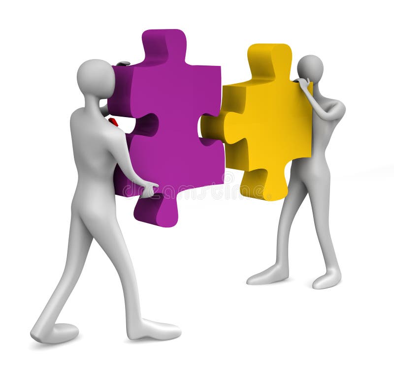 Success of teamwork stock illustration