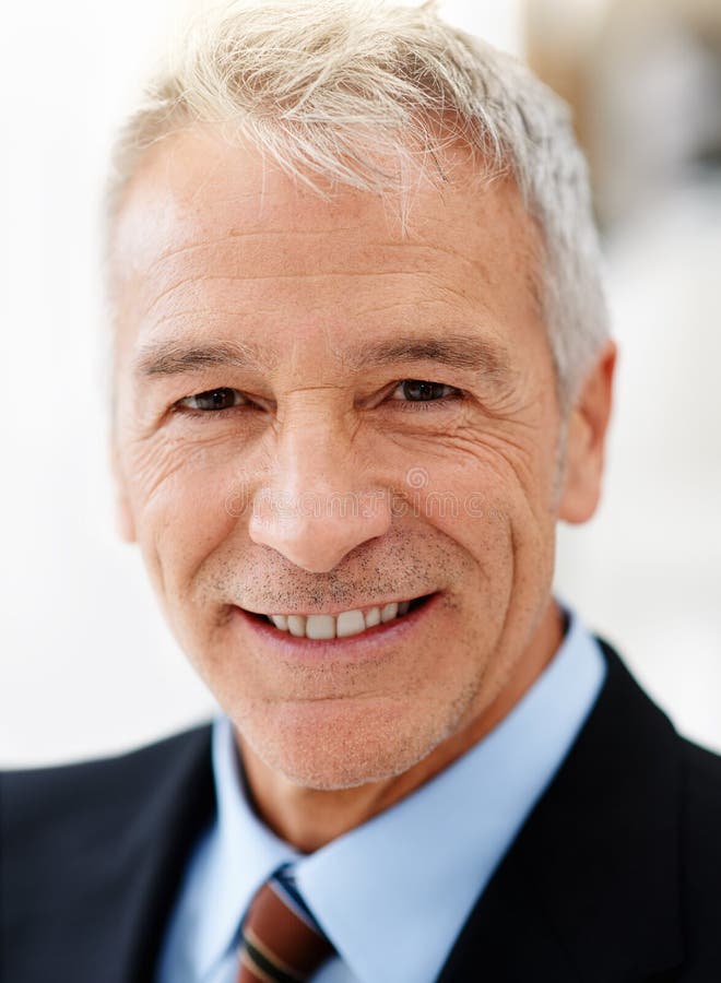 Success is Written All Over His Face. Closeup Portrait of a Mature ...