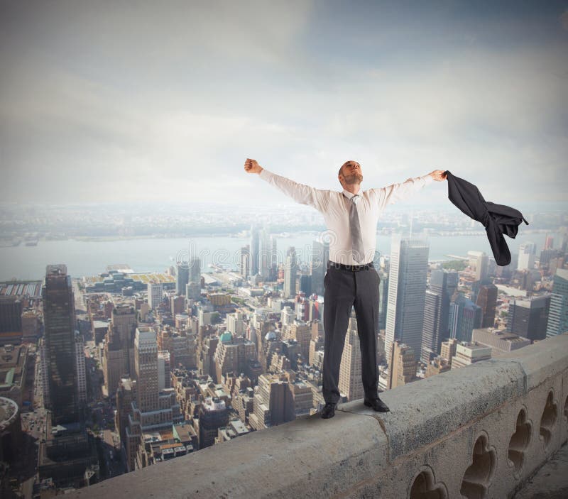 Successful and ambitious businessman royalty free stock image Successful and ambitious businessman royalty free stock image