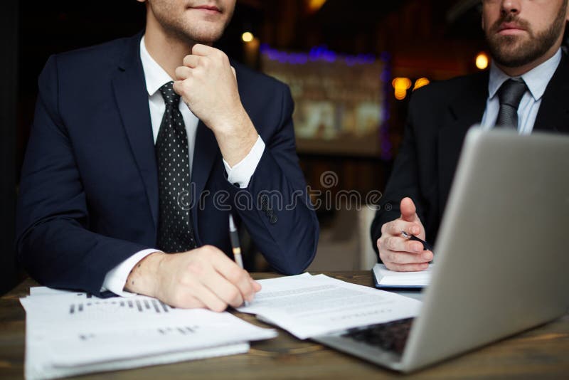 Successful Business Partners in Meeting royalty free stock photography Successful Business Partners in Meeting royalty free stock photography