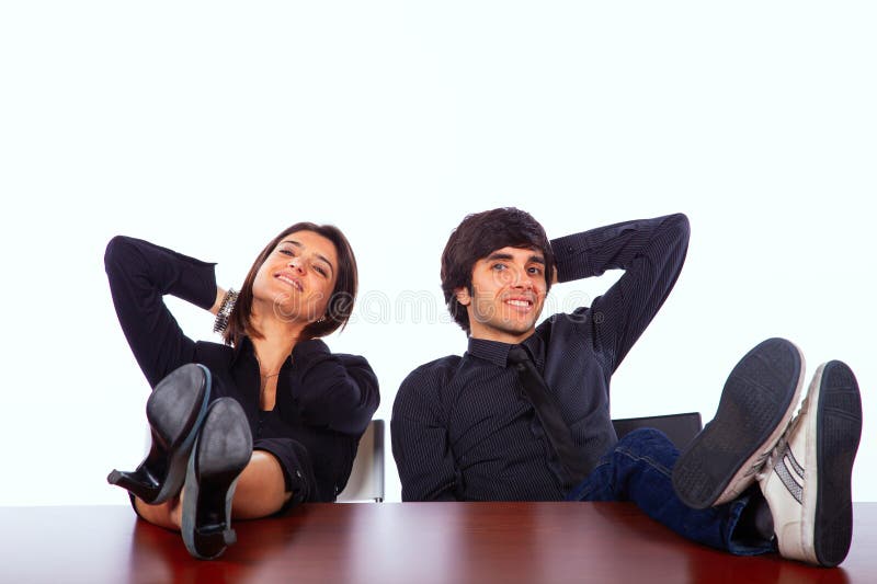 Successful business team royalty free stock photos