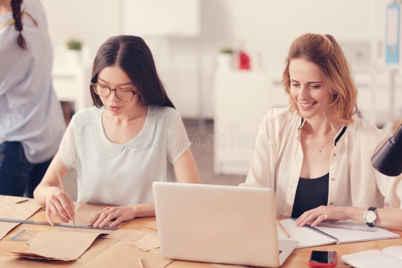 Successful designers concentrated on working stock photo Successful designers concentrated on working stock photo