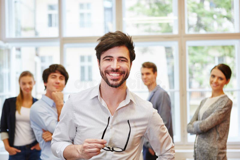 Successful man as entrepreneur royalty free stock image