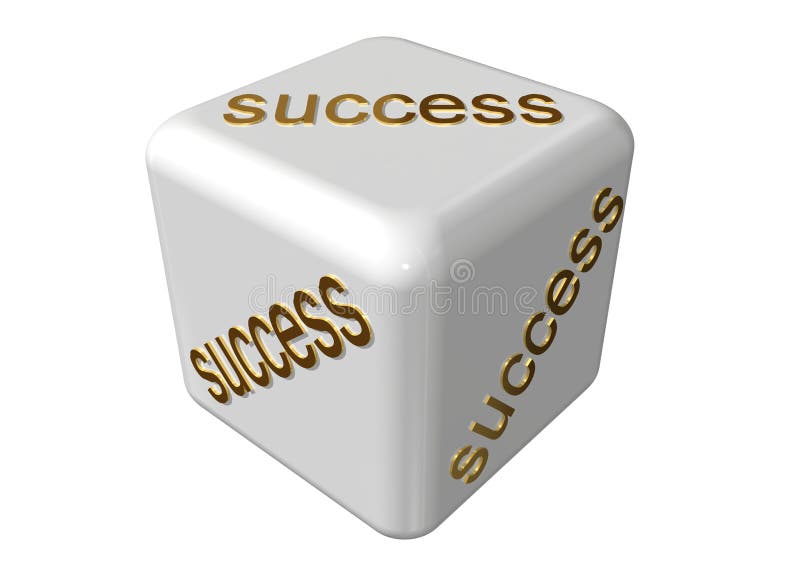 Success guaranteed on a white background. Success guaranteed on a white background