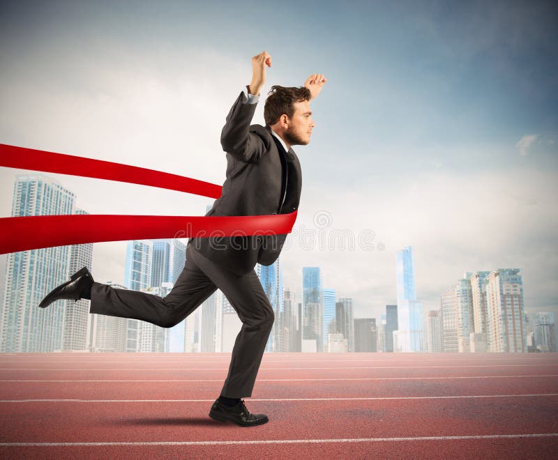 Succesvolle zakenman royalty-vrije stock foto