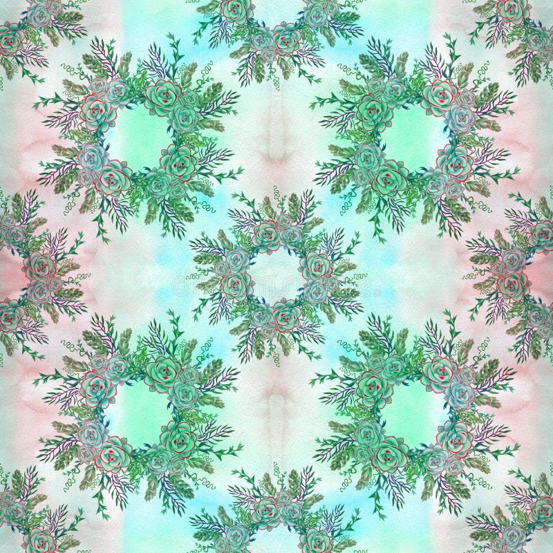 Succulents are a decorative composition. Seamless patterns. Watercolor. Graphics. Wallpaper. Use printed materials, signs, posters, postcards, packaging. Illustration designation stock images, royalty-free photos and pictures