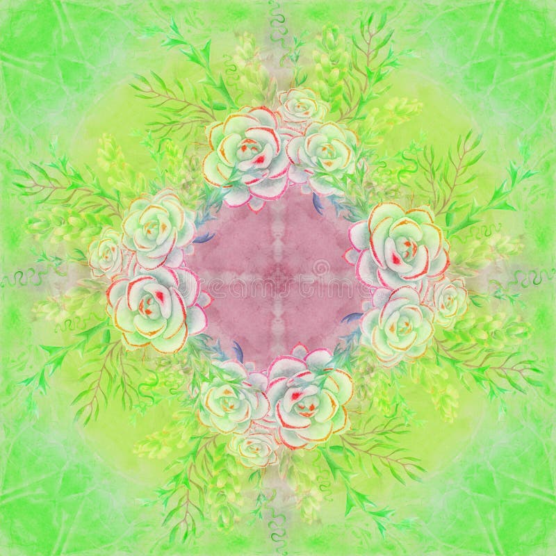 Succulents are a decorative composition. Seamless patterns. Watercolor. Graphics. Wallpaper. Use printed materials, signs, posters, postcards, packaging. Illustration designation stock images, royalty-free photos and pictures