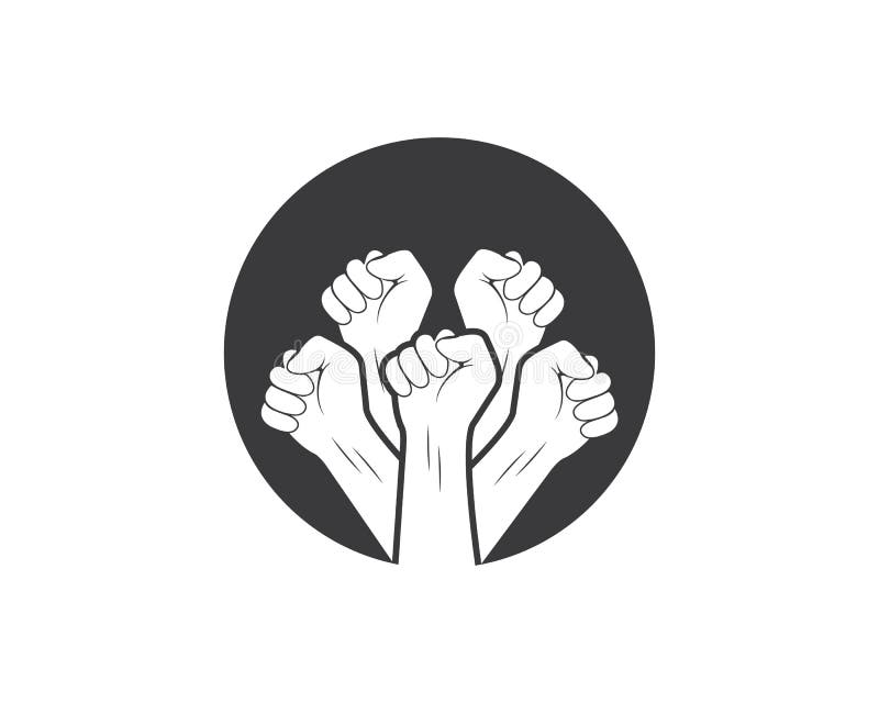 succès, vecteur de logo d'icône de main d'unité illustration libre de droits succès, vecteur de logo d'icône de main d'unité illustration libre de droits