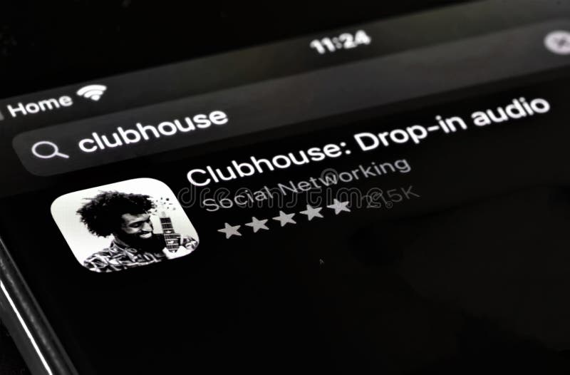 New York, United States February 19 2021: Clubhouse app is a new type of social network based on voice, where people around the world come together to talk, listen and learn from each other in. New York, United States February 19 2021: Clubhouse app is a new type of social network based on voice, where people around the world come together to talk, listen and learn from each other in