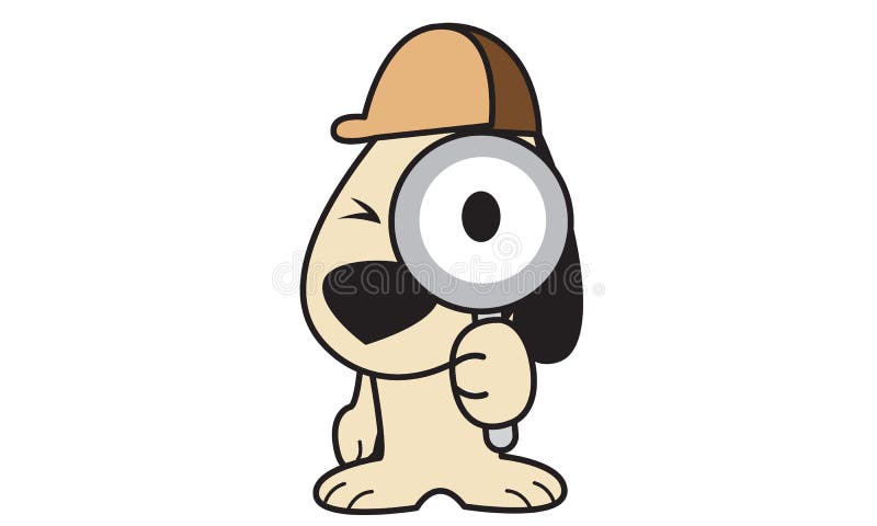 Suchhund stock abbildung Suchhund stock abbildung