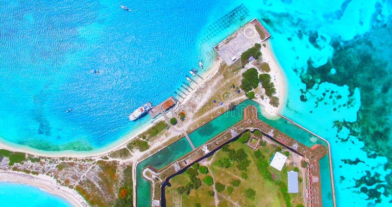 Suchy Tortugas park narodowy, fort Jefferson Floryda USA obraz stock Suchy Tortugas park narodowy, fort Jefferson Floryda USA obraz stock