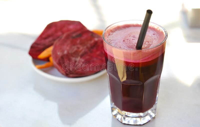 Sumo de beterraba imagens de stock