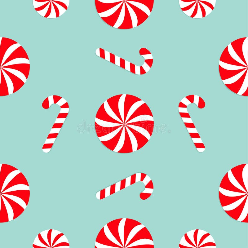 Sucrerie ensemble blanc et rouge de Cane Round de Noël de bonbon Décoration sans couture de modèle Papier d'emballage, calibre de illustration libre de droits Sucrerie ensemble blanc et rouge de Cane Round de Noël de bonbon Décoration sans couture de modèle Papier d'emballage, calibre de illustration libre de droits