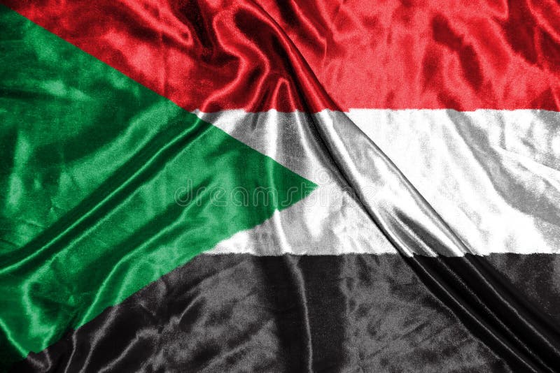 Sudan Flagge Flagge Auf Hintergrund Stockbild Bild von patriotisch