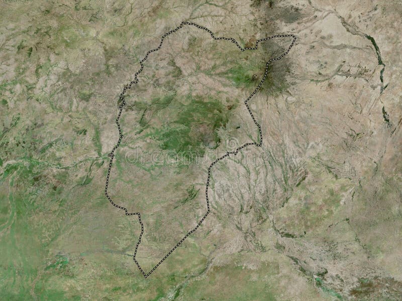 Sudan. Satellit. keine Legende lizenzfreie abbildung