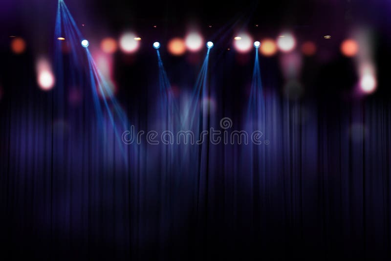 Blurred lights on stage, abstract image of concert lighting. Blurred lights on stage, abstract image of concert lighting