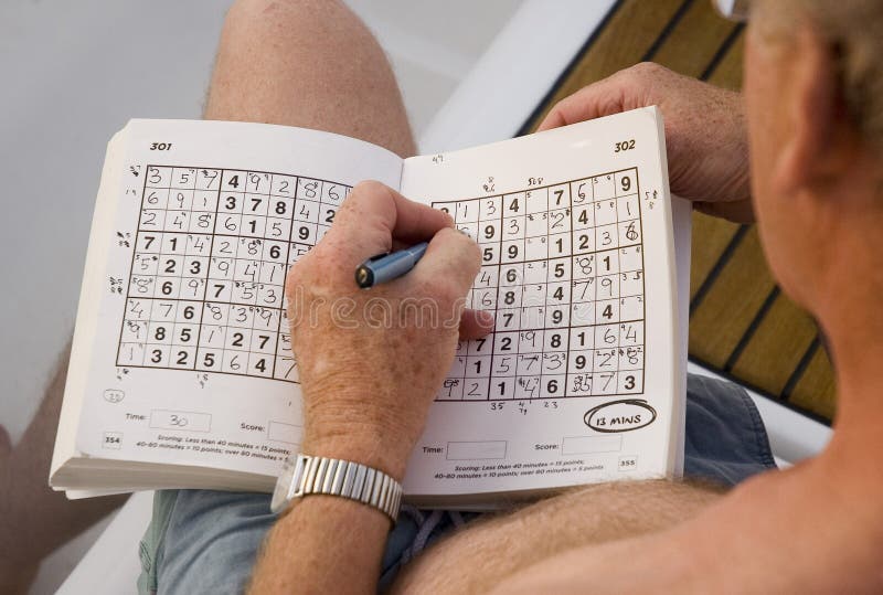 aves de corral roto financiero Sudoku el día de fiesta imagen de archivo. Imagen de hombre - 1275833