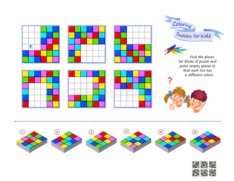 Set of Sudoku Puzzles. Different Levels. Logic Game for Children and  Adults. Play Online. Memory Training Exercises for Seniors Stock Vector -  Illustration of page, logic: 201198331