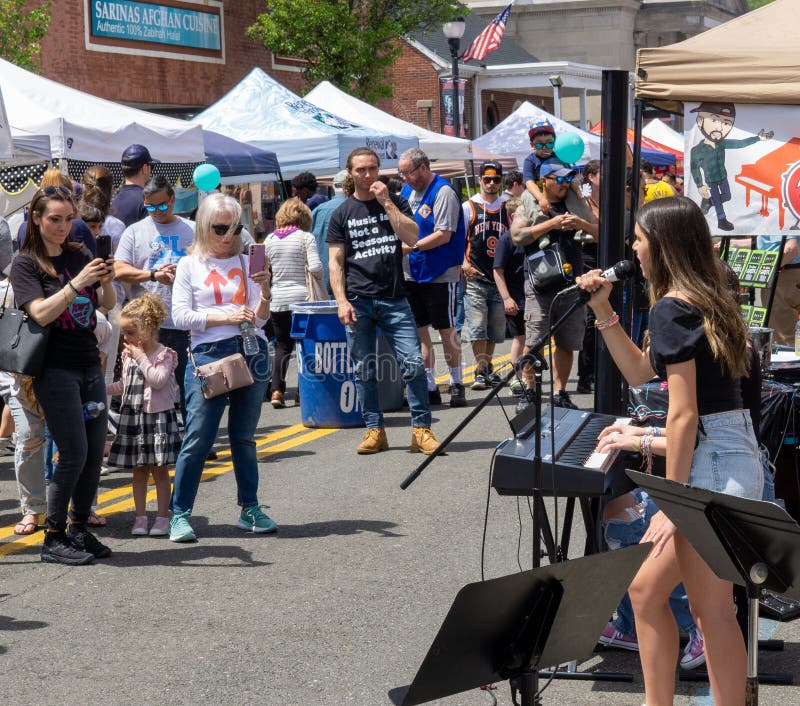 View of the Famous Suffern Street Fair. Editorial Photo Image of