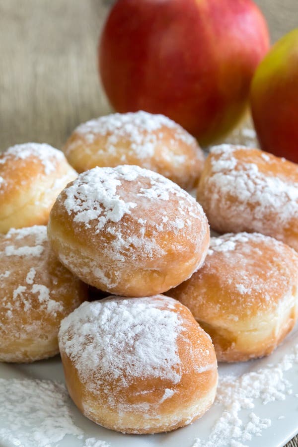 Sugar and apple fritters stock photo. Image of fall 161339610