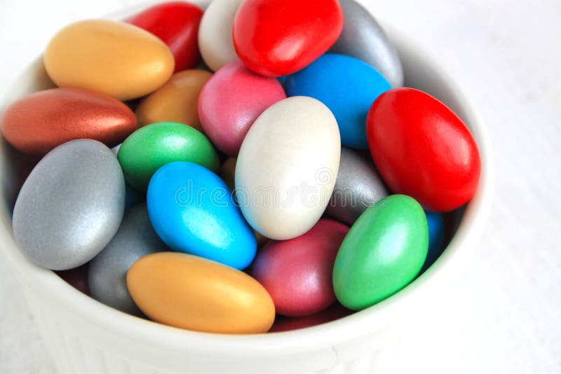 Sugar coated candy stock photo. Image of chocolate, almond 30352716