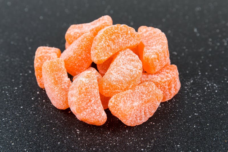 Sugar Coated Candy Orange Slices Stock Image Image of delicious