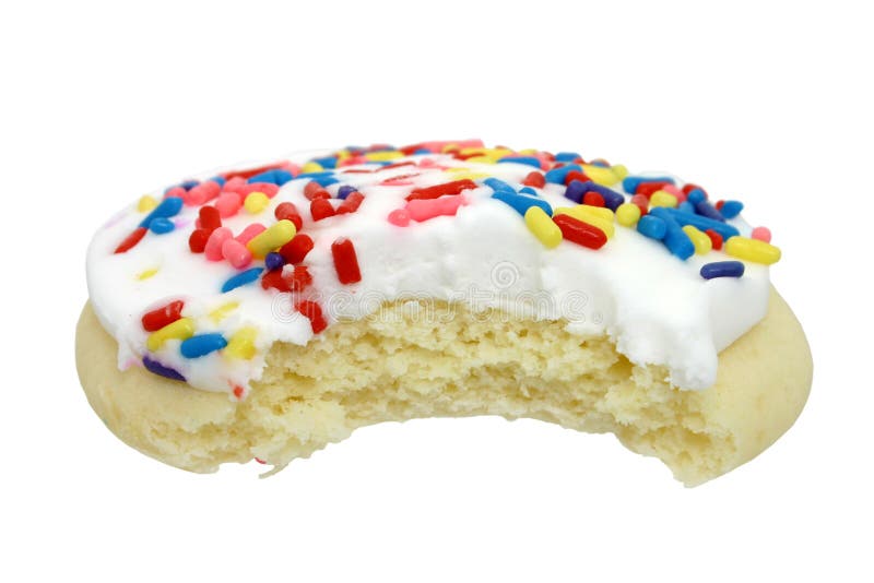 Sugar Cookie With White Icing Stock Photo Image of sugar, food 45738