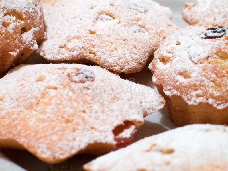 Sugar-Covered Muffins royalty free stock image