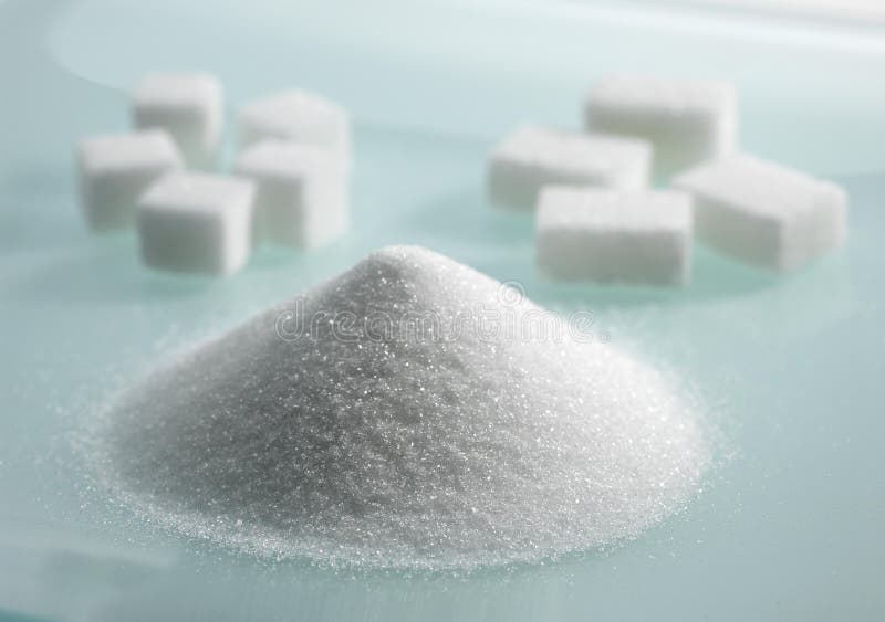 Sugar Cubes and Caster Sugar Stock Image Image of ingredient