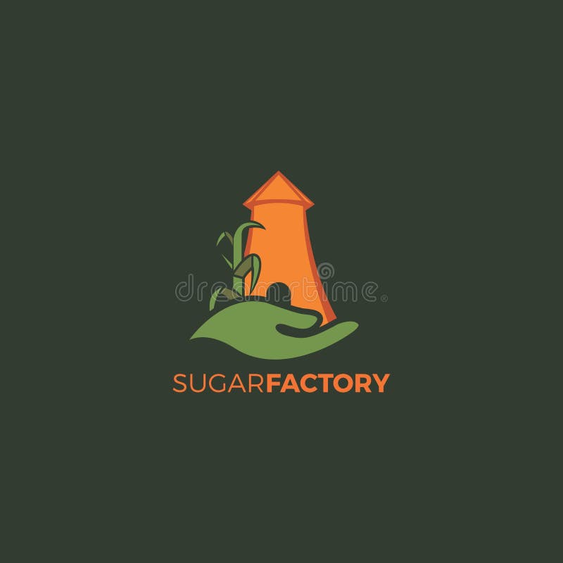 Sugar Factory Logo Vintage Design Stock Vector Illustration of vector