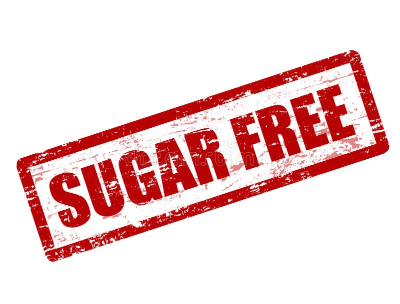 Sugar free stamp royalty free illustration
