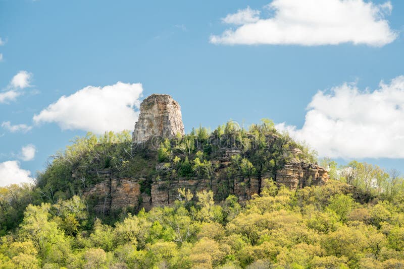 Sugar Loaf Bluff stock photo. Image of sugar, blue, rock 95225588