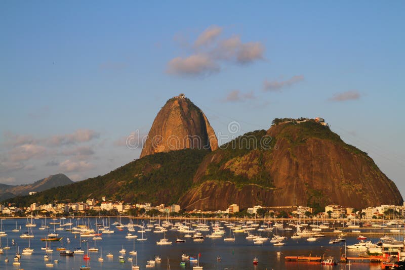 Sugar Loaf and boats anchored - Rio de Janeiro