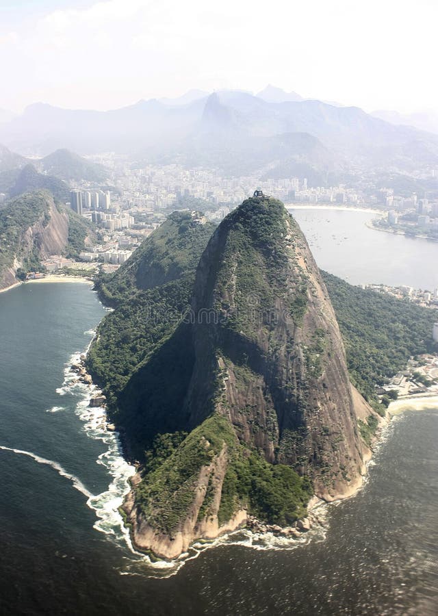 SUGAR LOAF. RIO DE JANEIRO, BRAZIL. AERIAL VIEW. stock photography SUGAR LOAF. RIO DE JANEIRO, BRAZIL. AERIAL VIEW. stock photography